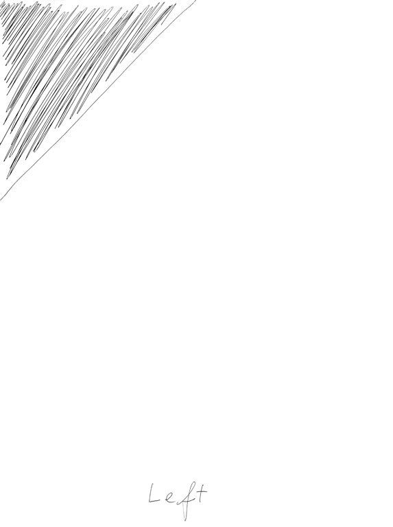 Claude Closky, ‘Left (b)’, 2013, black ballpoint pen on paper, 40 x 30 cm.